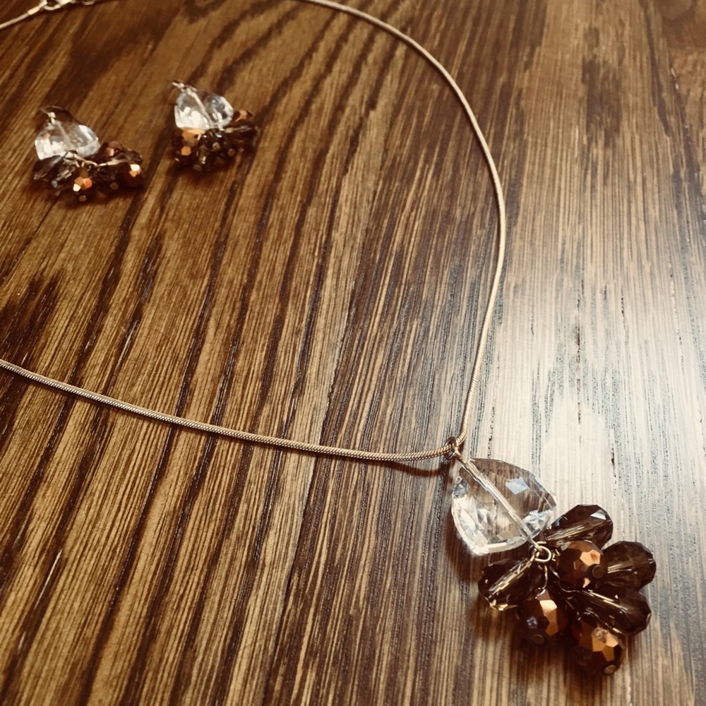 Banana Republic Necklace and Earrings Set